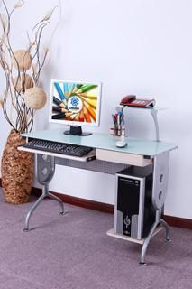 Glass Computer Table / Office Computer Furniture (LD-8822)