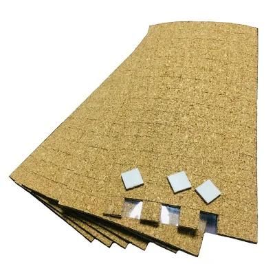 adhesive Cork Separator Pads for Glass Protecting-Size15X15X3mm+1mm