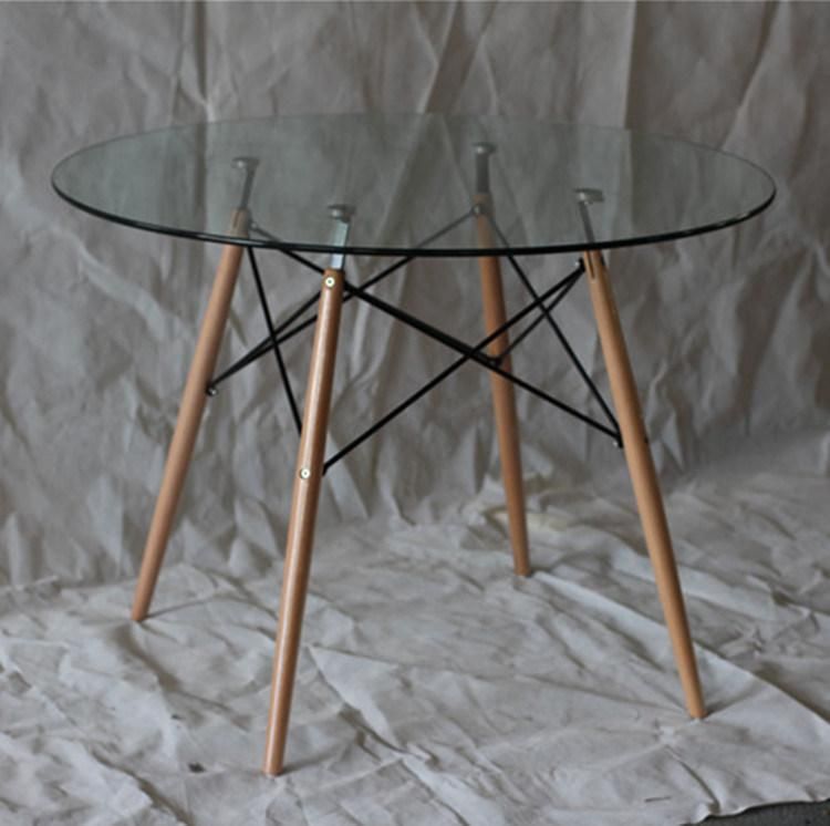 Cheap Home Hotel Restaurant Round Modern Table Glass Table for Sale