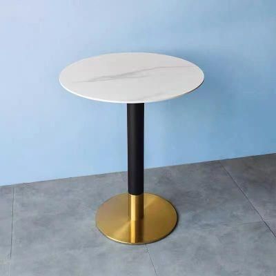 Modern Simple Negotiation Table Rest Area Reception Light Luxury Small Round Table Milk Tea Shop