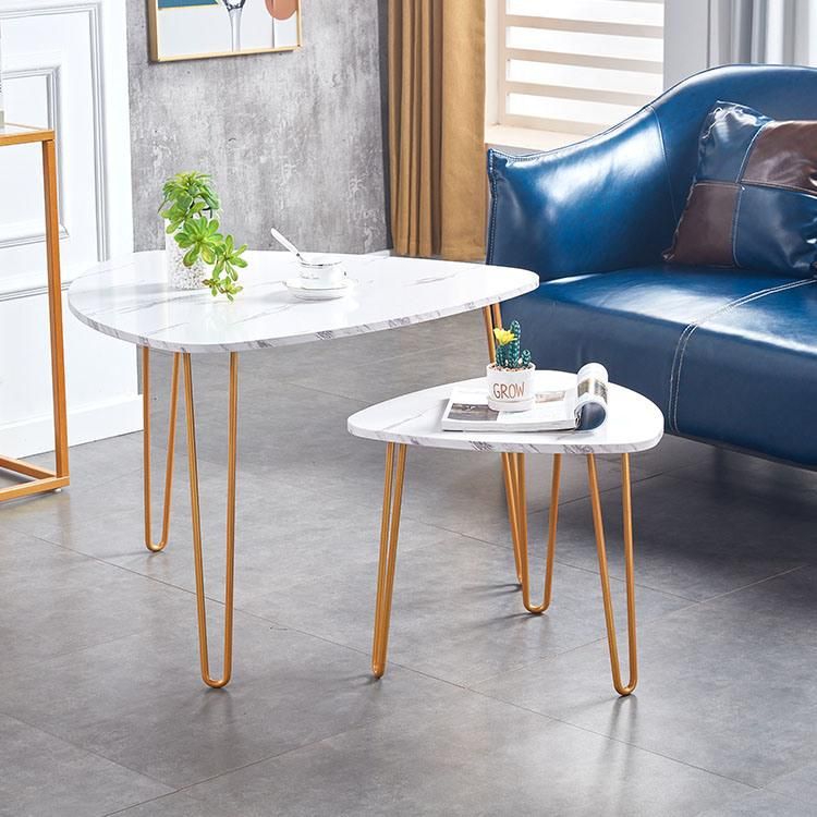 Modern Style Designs Glass Table Luxury Dining Room Furniture Marble Top Dining Table and Chair Sets Marble Coffee Table