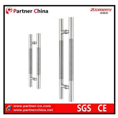 Heavy Duty Swing Door Handle Stainless Steel Double Sided H Shape Sliding Door Handle