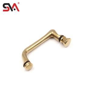 Tailor-Made Modern Style SUS304 Round Edge Gold Glass Door Handle for Shower