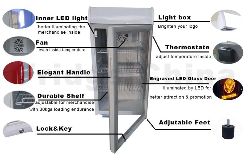 Glass Door Cabinet Mini Cooler