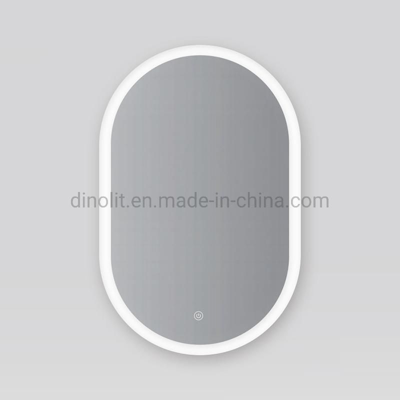 Modern Smart Illuminated Makeup LED Mirror Customized Furniture Home Deco IP44 Hand Sweep