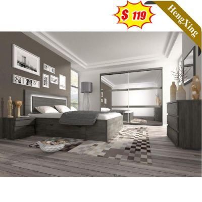 Grey Color Cheap Price Chinese Factory Customized Home Furniture Bedroom Set