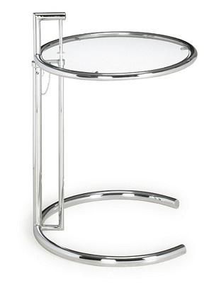 Steel Glass Round coffee End Table