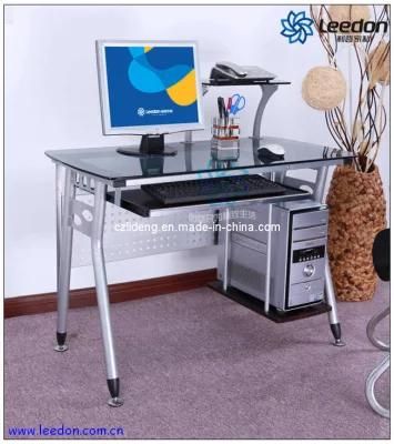 Metal Black Glass Computer Desk (C-48)