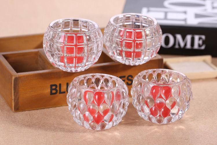 Candle Holder Spherical Modern Luxury Decorative Crystal Wedding Candlestick Stand Glass Candlestick Holder for Home Decor