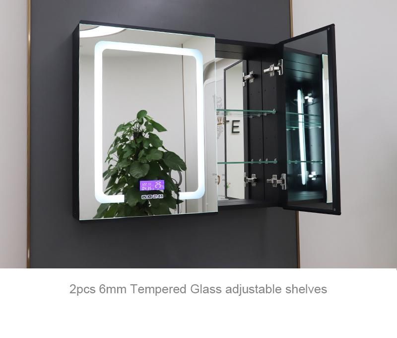 Aluminum Frame Silver Glass Mirror for Bathroom Cabinet Faucet Closet