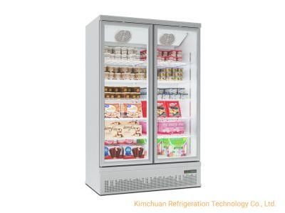Super Market Freezer Case Freezer Showcase Deep Temperature Fridge Display