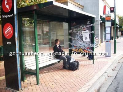Bus Shelter with Stainless Metal (HS-BS-D045)