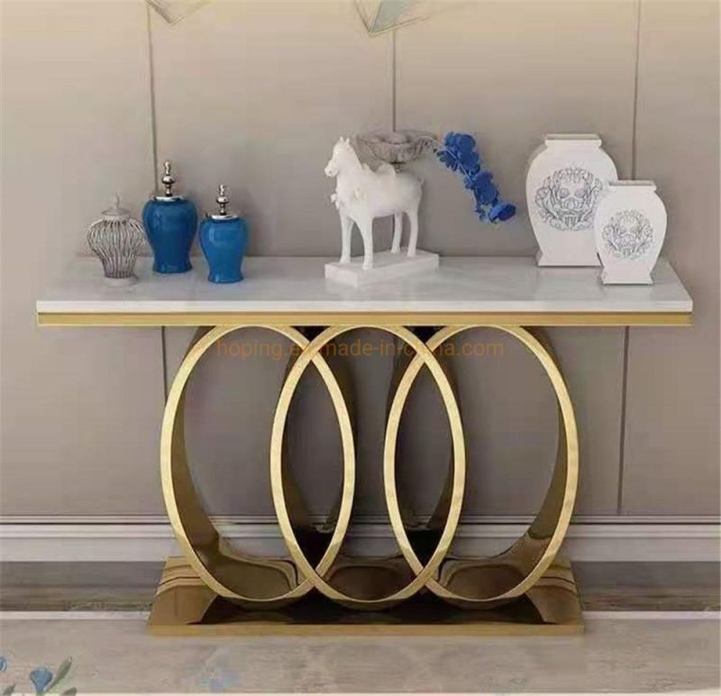 New Modern Design Diamond Crush Mirrored Side Table Living Room Marble Console Table