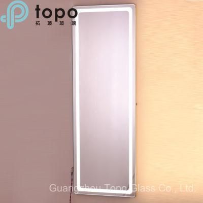 Decorative Silver Wall LED Light Mirror for Dressing Room (MR-YB1-DJ004W)