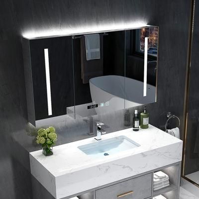 High Light Wall Mounted &amp; Recessed Mirror Medicine Cabinet for Bathroom Supplies