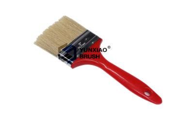 Good Selling Wooden Handle Paint Brush with Bristle Red