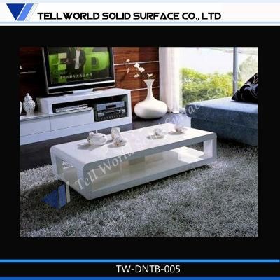 Modern Acrylic Solid Surface Milk Style Coffee Table