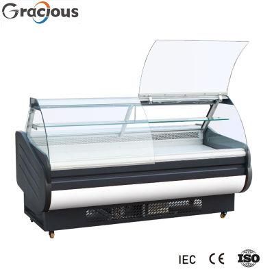 Supermarket Tempered Glass Commercial Deli Display Showcase Service Counter
