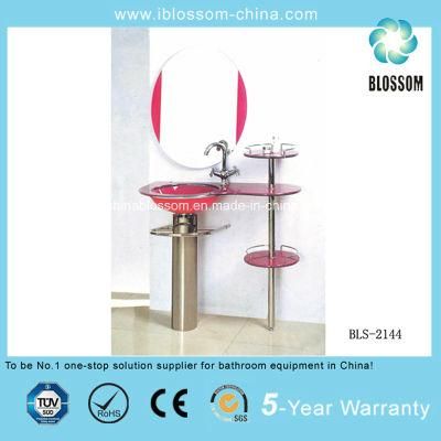 Floor-Mounted Glass Bathroom Furniture Bls-2144)