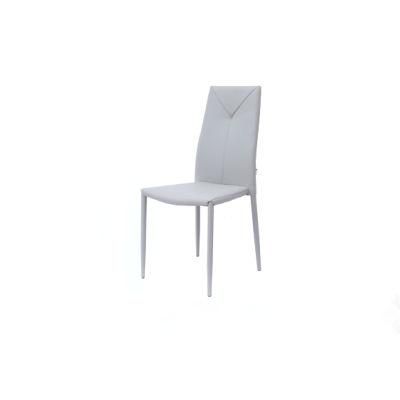 Modern China Wholesale Home Restaurant Dining Room Furniture White PU Faux Leather Dining Chair for Outdoor Banquet