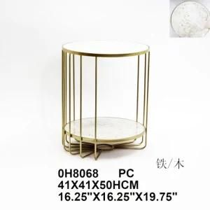 OEM ODM All Round Marble Luxury Metal Furniture Coffee Table