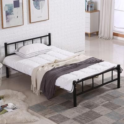 Fashion Metal Bed Furniture Wrought Iron Metal Bed Design for Bedroom-Apartment-Loft Supplier