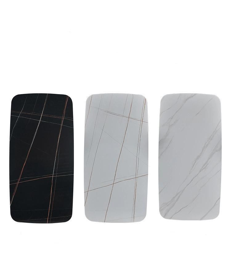 Wholesale Home Restaurant Coffee Furniture Sintered Stone Ceramic Marble Top Table