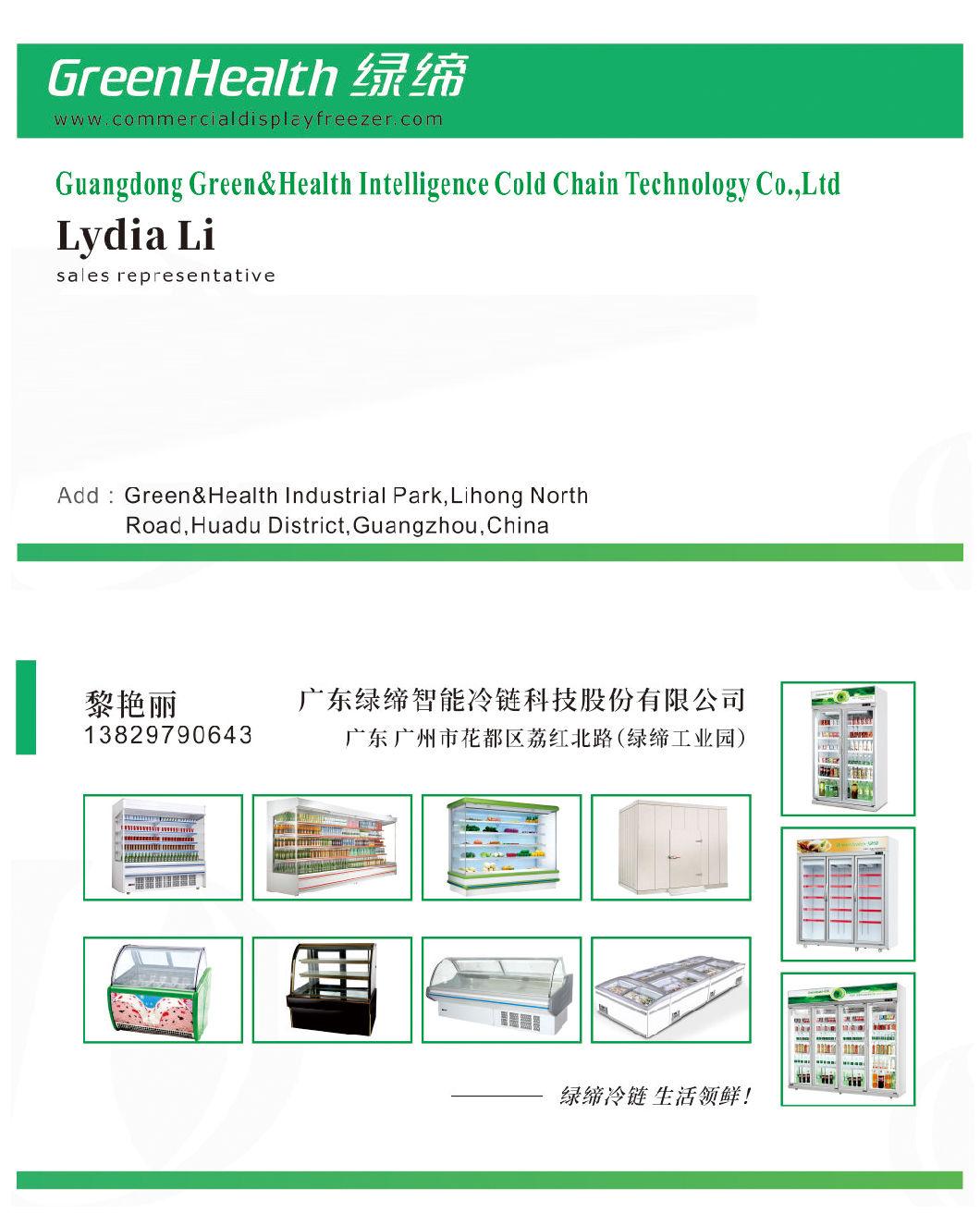 Frozen Food Supermarket Display Refrigerator Glass Door Freezer Display Cabinets Commercial Refrigerator