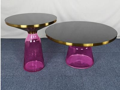 Luxury Furniture Blue Glass Coffee Table