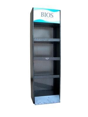 Metal Wire Advertising Wholesale Glass Retail Exhibition Computer Garment Product Floor Display Stand Shoes Rack Factory