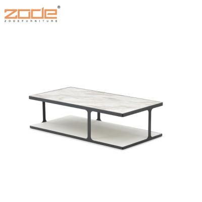 Zode Modern Set Legs Living Room Round Marble/Wooden/Glass Coffee Table