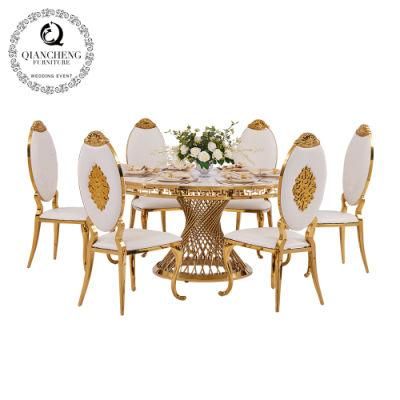 Luxury Wedding Table Banquet Table Gold Dining Table Set