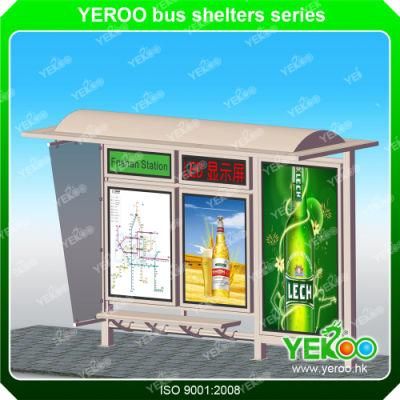 Aluminum Profile Light Box Advertising Bus Shelter