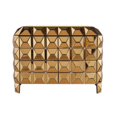 Dubai Luxury Gold Coast Storage Sideboard Home Furniture