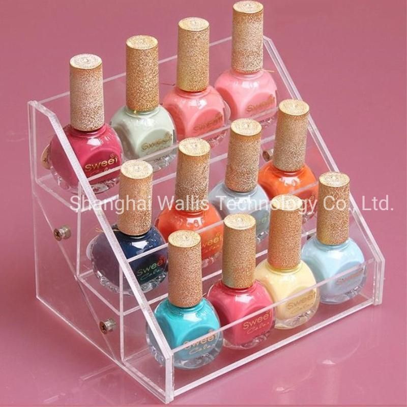 Customized Acrylic Nail Polish Rack with 6 Layers and 48 Bottles, High-End Rack with Various Specifications, Cigarette Display Rack