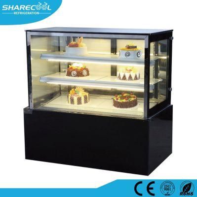 Fan Cooling Cake Showcase Display Chiller with LED Lights