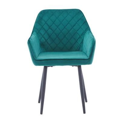 Velvet Furniture Modern Furniture Hotel Home Restaurant Chair Fabric Dining Chairs