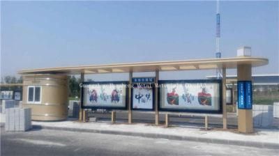 Stainless Steel Bus Shelter for Station (HS-BS-E025)