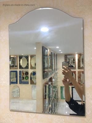 Modern Bathroom Irregular Beveled Plain Mirror