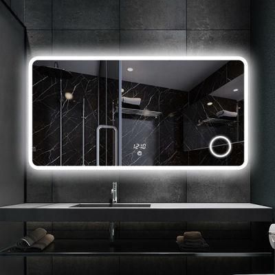 Home Decoration LED Mirror Hotel Home Decor Waterproof Backlit Lighted Makeup Mirror Rectangle Wall Mirror