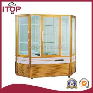 Cooling Speed Rotating or Trapezia Glass Showcase (SC-1180R-T)