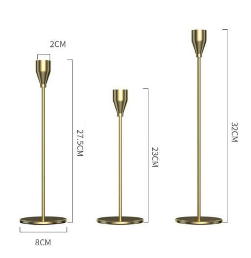 Holders Metal Cylinder Glass Wedding Gold Vase Decoration High Candlesticks Black Candlestick Colour Tall Candle Holder