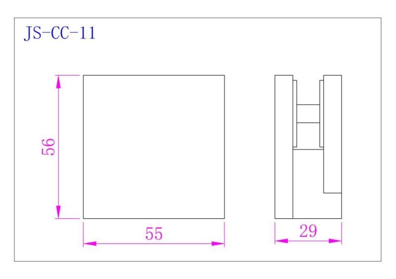 Casting Brass Glass to Glass Bathroom Hinge of Bathroom Fitting for Shower Room Glass Door Rail