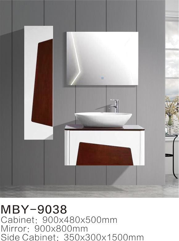 Hotel European Modern Wall-Hung PVC Bathroom Vanity