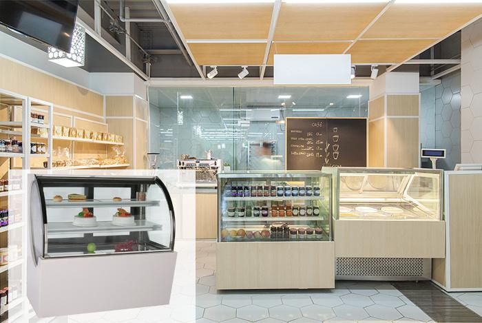 Commercial Cake Refrigeration Display Chiller Showcase for Bakery Shop