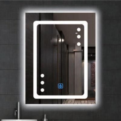 Hotel New Design Smart Home Wall Mirror Hotel Bathroom Makeup LED Light Smart Glass Furniture Mirror