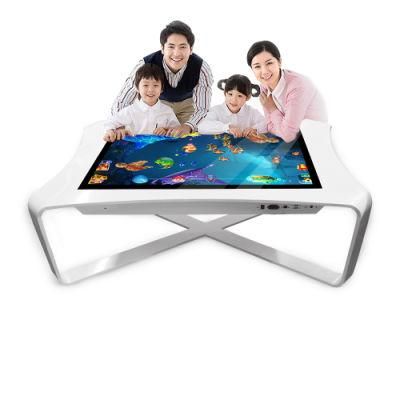 China Factory Directly Sell 43 Inch Tempered Glass LCD Touch Screen Interactive Coffee Table Game Table for Education/Advertising