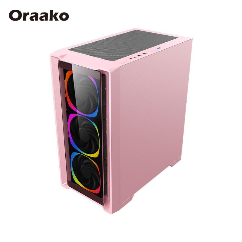 Mini PC Itx Tempered Glass Matx Gaming Computer Case with Independent Power Supply Bin for Esports Cabinet