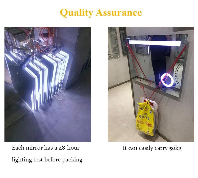 Hotel Bathroom New Design Smart Home Wall Mirror Makeup LED Light Smart Glass Furniture Mirror