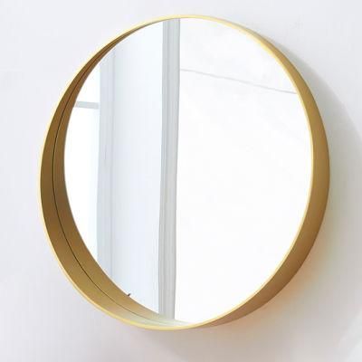 Luxury Brass Metal Framed Wall Mirror Bathroom Vanity